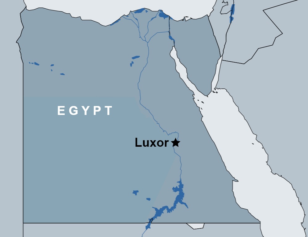3 Day Luxor Tour Package route map